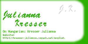 julianna kresser business card